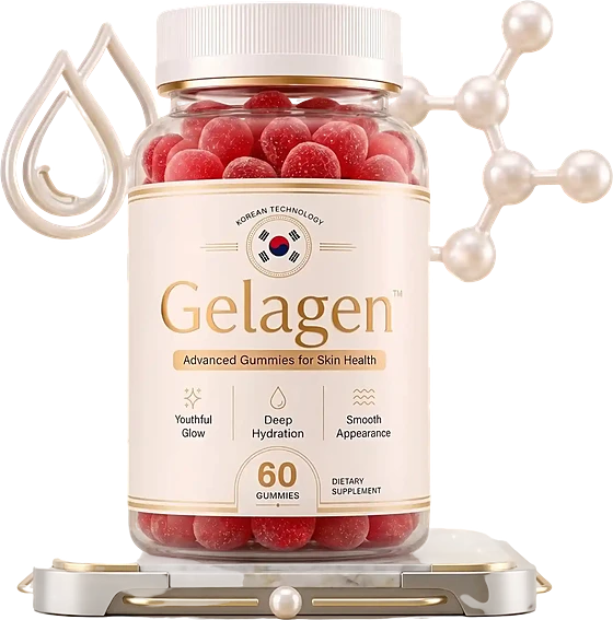 A jar of Gelagen, 60 gummies