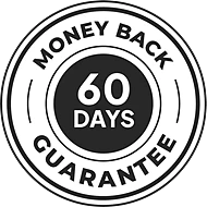 Sixty day money-back guarantee